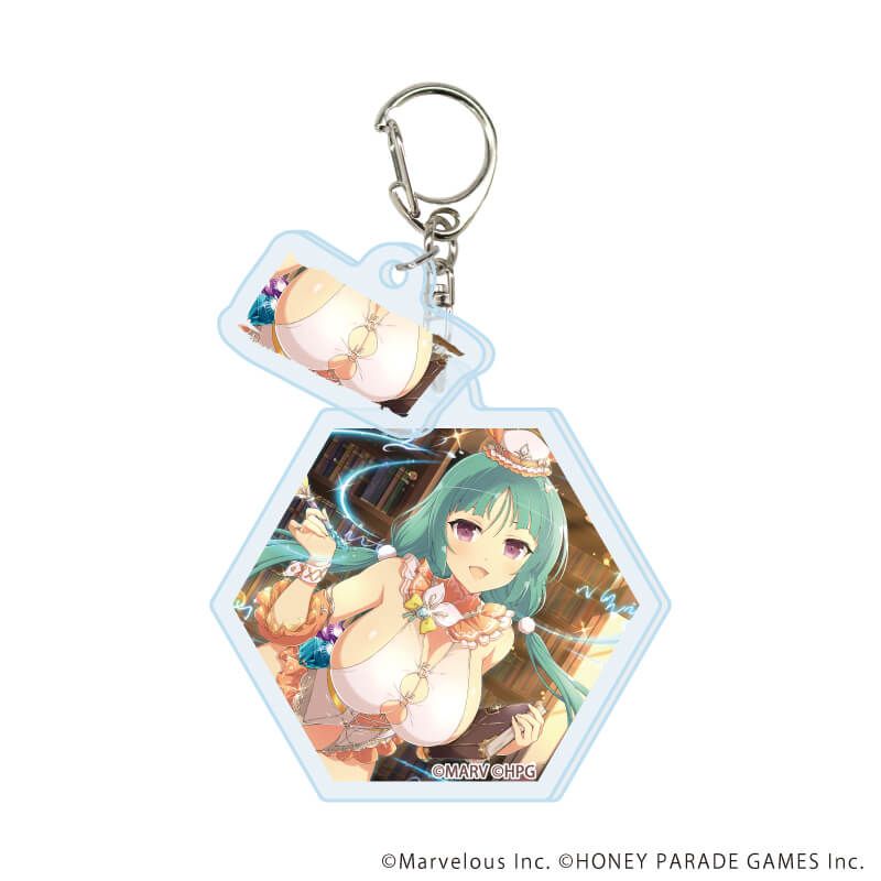 パイ付きアクリルキーホルダー「シノビマスター 閃乱カグラ NEW LINK」05/コンプリートセット(全10種)(公式イラスト)