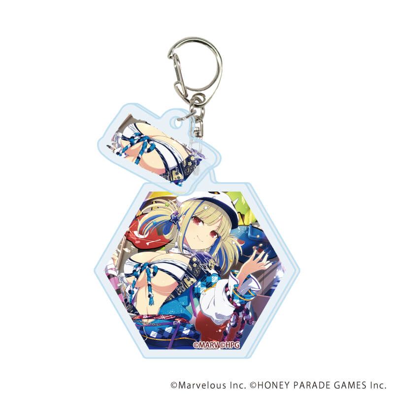 パイ付きアクリルキーホルダー「シノビマスター 閃乱カグラ NEW LINK」05/ブラインド(10種)(公式イラスト)