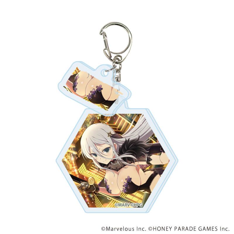 パイ付きアクリルキーホルダー「シノビマスター 閃乱カグラ NEW LINK」05/ブラインド(10種)(公式イラスト)