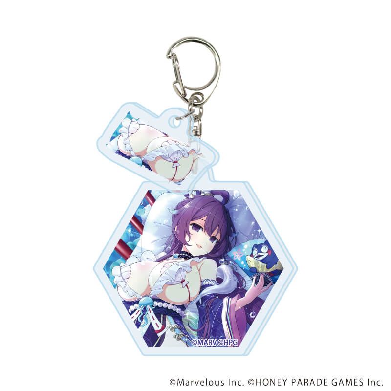 パイ付きアクリルキーホルダー「シノビマスター 閃乱カグラ NEW LINK」05/ブラインド(10種)(公式イラスト)