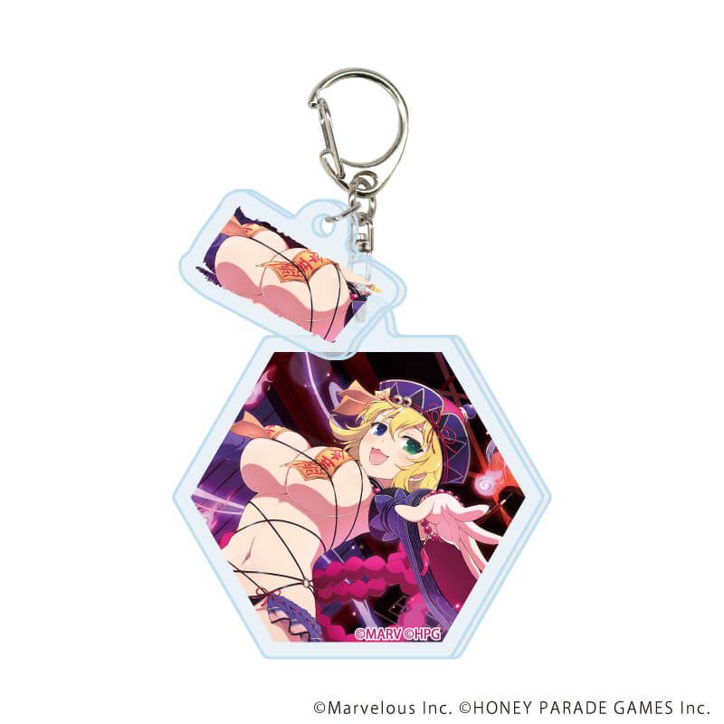 パイ付きアクリルキーホルダー「シノビマスター 閃乱カグラ NEW LINK」05/ブラインド(10種)(公式イラスト)