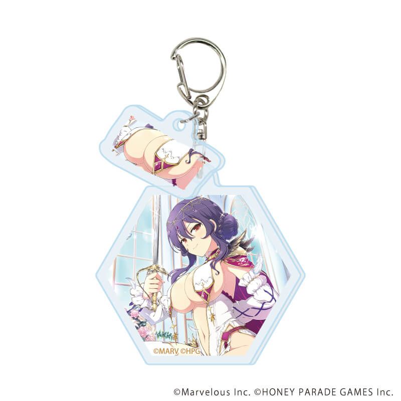 パイ付きアクリルキーホルダー「シノビマスター 閃乱カグラ NEW LINK」05/ブラインド(10種)(公式イラスト)