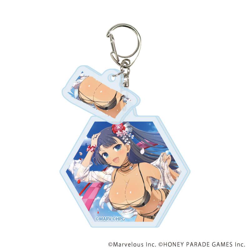 パイ付きアクリルキーホルダー「シノビマスター 閃乱カグラ NEW LINK」05/コンプリートセット(全10種)(公式イラスト)