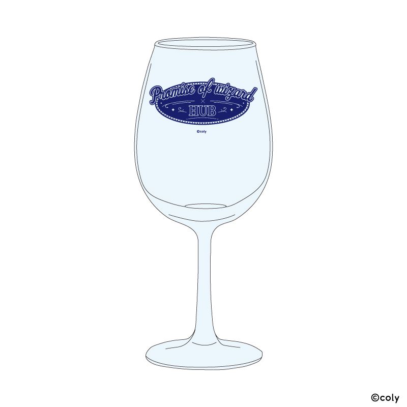 ワイングラス「魔法使いの約束」01/ロゴデザイン(ミニキャライラスト)