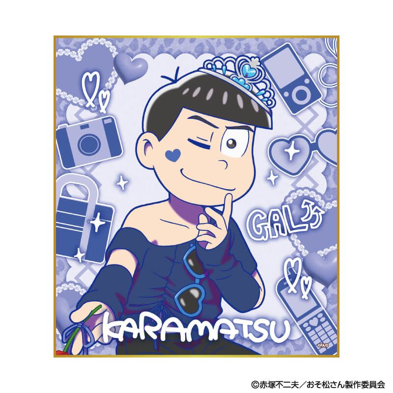 ミニ色紙「おそ松さん」01/ギャル男ver. コンプリートセット(全6種)(描き下ろしイラスト)