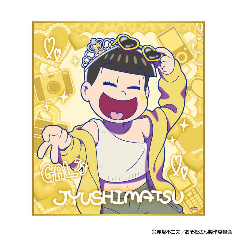 ミニ色紙「おそ松さん」01/ギャル男ver. ブラインド(6種)(描き下ろしイラスト)