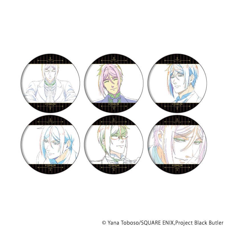 缶バッジアニメ「黒執事 -緑の魔女編-」01/セバスチャンBOX コンプリートセット(全6種)(原画イラスト)