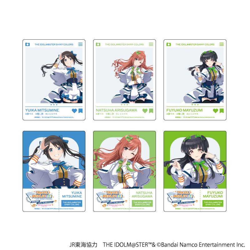 アクリルカード「JR東海×『アイドルマスター』シリーズ TR@VEL MEDLEY!!!!!! with SHINY COLORS」03/トレーディング(6種)