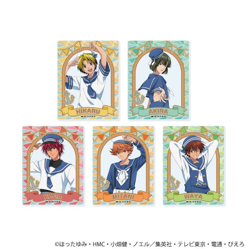アクリルカード「ヒカルの碁」17/マリンセーラーver. コンプリートセット(全5種)(描き下ろしイラスト)
