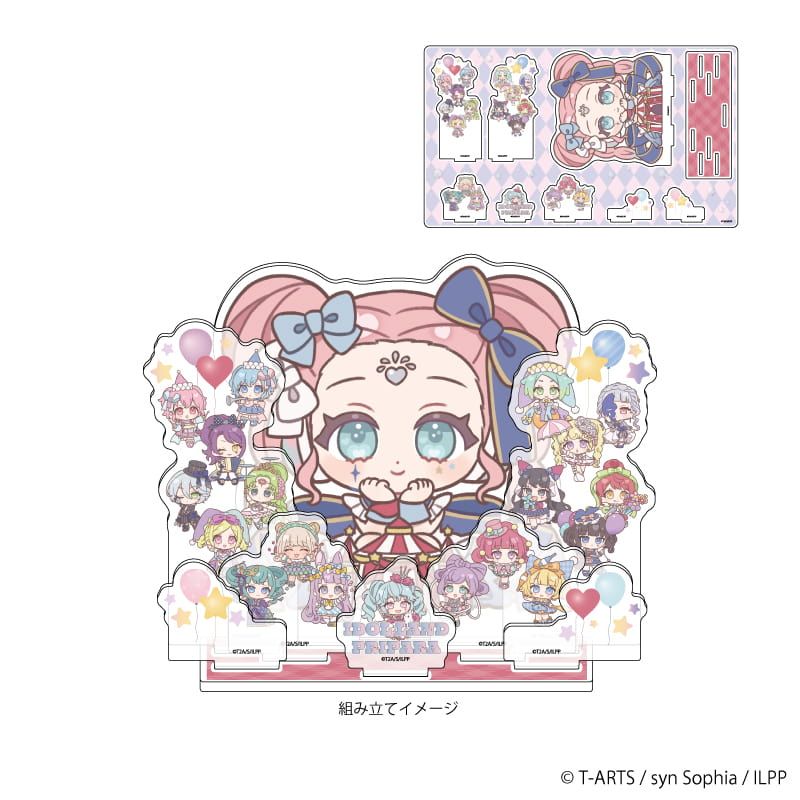 プレミアム アクリルジオラマプレート「アイドルランドプリパラ」01/集合デザイン サーカス団ver.(ミニキャライラスト)