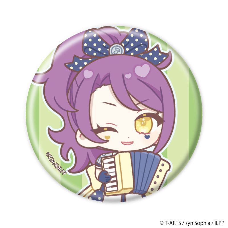 缶バッジ「アイドルランドプリパラ」21/サーカス団ver. ブラインド(10種)(ミニキャライラスト)