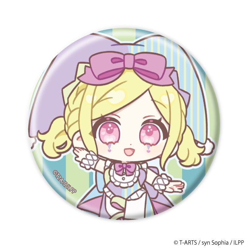 缶バッジ「アイドルランドプリパラ」21/サーカス団ver. ブラインド(10種)(ミニキャライラスト)