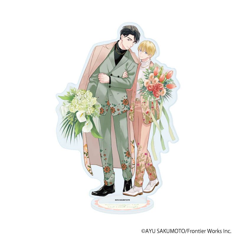 アクリルスタンド「転生アイドルとドルオタの騎士」01/貴生&洸(描き下ろしイラスト)