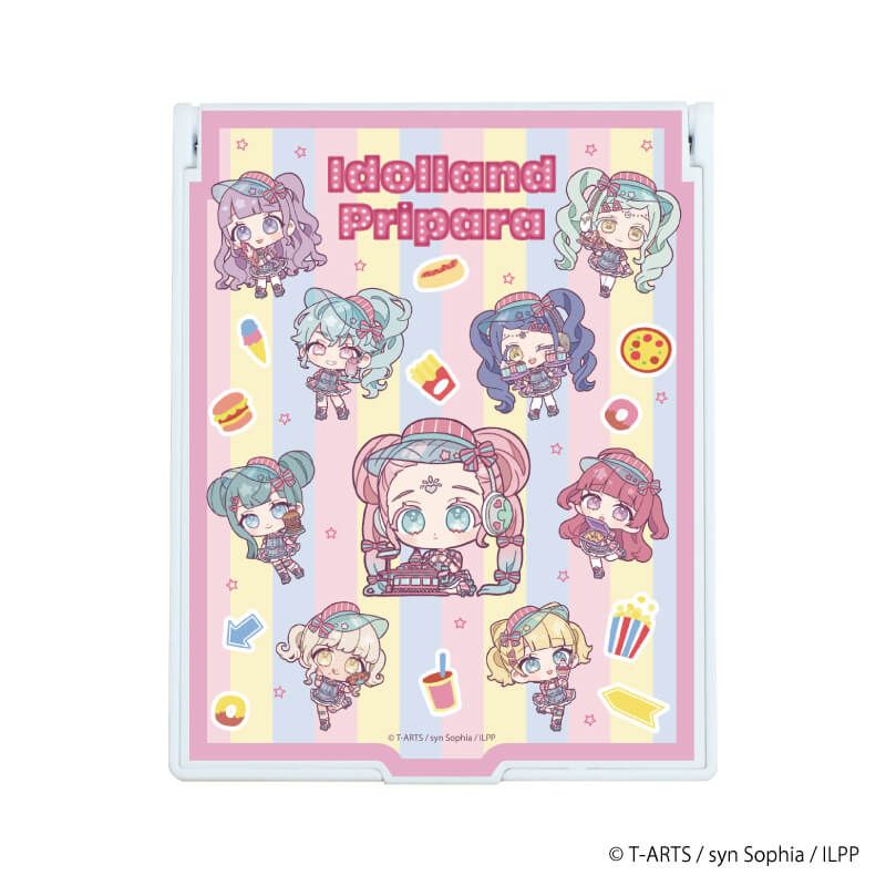 デカキャラミラー「アイドルランドプリパラ」01/ちりばめデザイン(ミニキャライラスト)