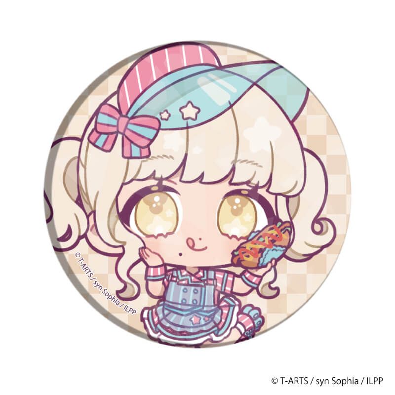 ホログラム缶バッジ(65mm)「アイドルランドプリパラ」04/ブラインド(9種)(ミニキャライラスト)