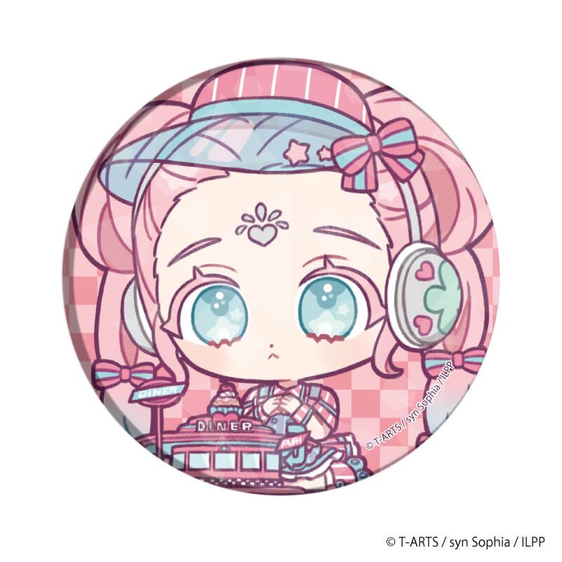 ホログラム缶バッジ(65mm)「アイドルランドプリパラ」04/コンプリートBOX(全9種)(ミニキャライラスト)