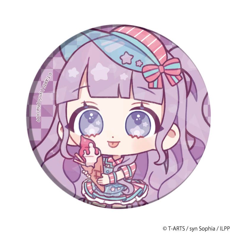 ホログラム缶バッジ(65mm)「アイドルランドプリパラ」04/コンプリートBOX(全9種)(ミニキャライラスト)