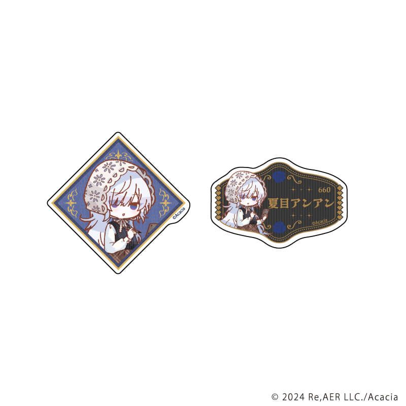 クリアステッカー ミニ2種セット「魔法少女ノ魔女裁判」03/夏目アンアン カフェ店員ver.(レトロアートイラスト)