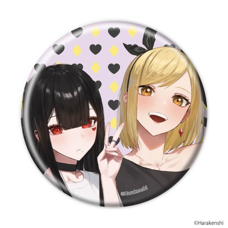 缶バッジ「トランプ娘のすすめ」01/ブラインド(6種)(公式&描き下ろしイラスト)