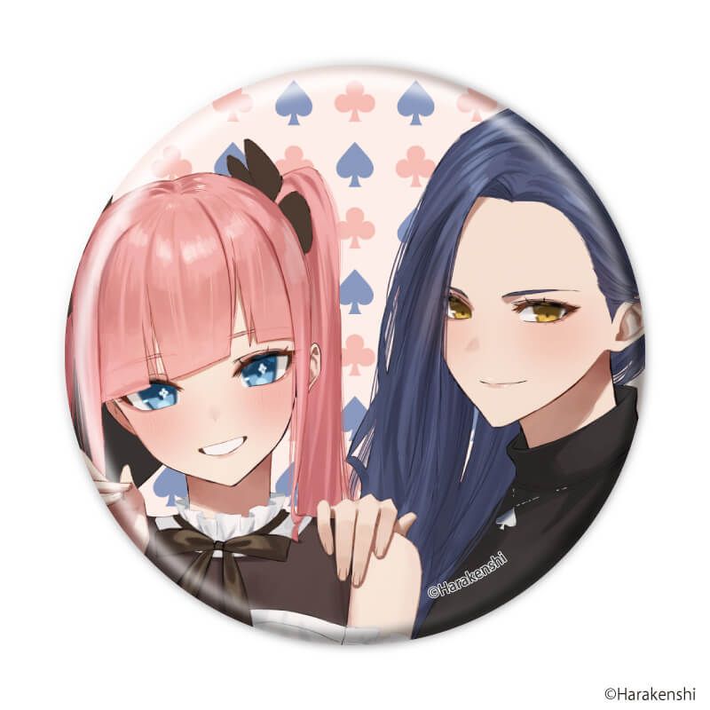 缶バッジ「トランプ娘のすすめ」01/ブラインド(6種)(公式&描き下ろしイラスト)