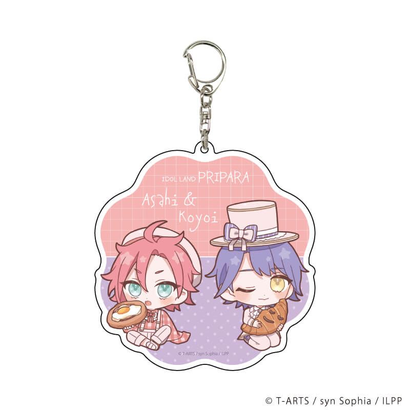 デカアクリルキーホルダー「アイドルランドプリパラ」05/アサヒ&コヨイ パン屋ver.(ミニキャライラスト)