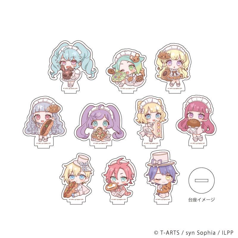 アクリルぷちスタンド「アイドルランドプリパラ」02/パン屋ver. コンプリートBOX(全10種)(ミニキャライラスト)