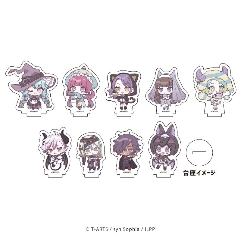 アクリルぷちスタンド「アイドルランドプリパラ」05/ハロウィンカフェver. コンプリートBOX(全9種)(ミニキャライラスト)