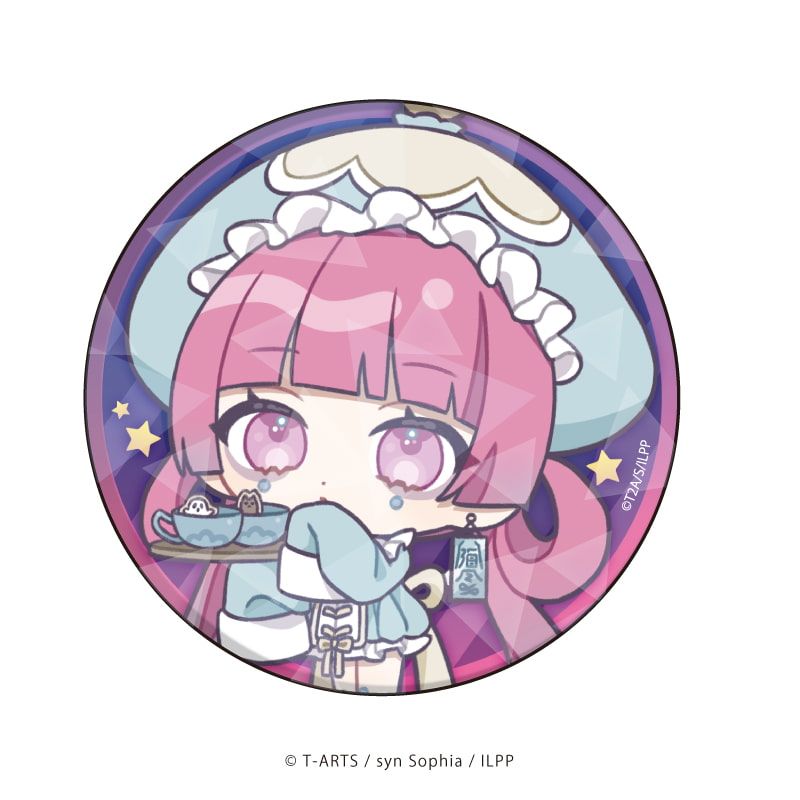 ホログラム缶バッジ(65mm)「アイドルランドプリパラ」03/ハロウィンカフェver. ブラインド(9種)(ミニキャライラスト)