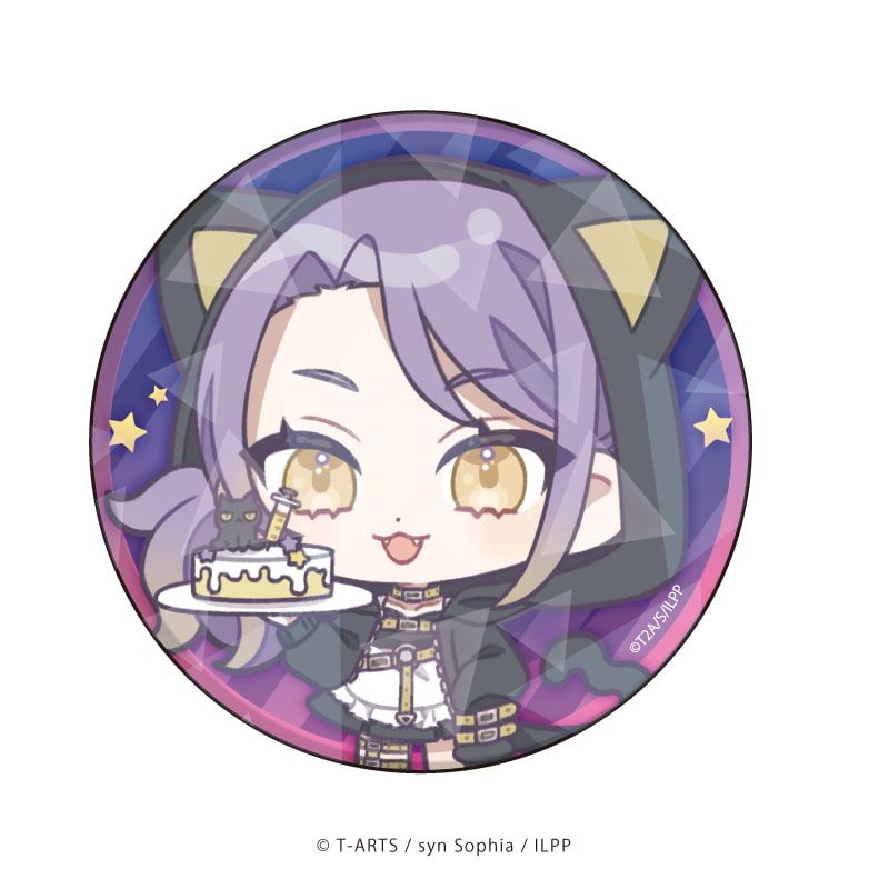 ホログラム缶バッジ(65mm)「アイドルランドプリパラ」03/ハロウィンカフェver. ブラインド(9種)(ミニキャライラスト)