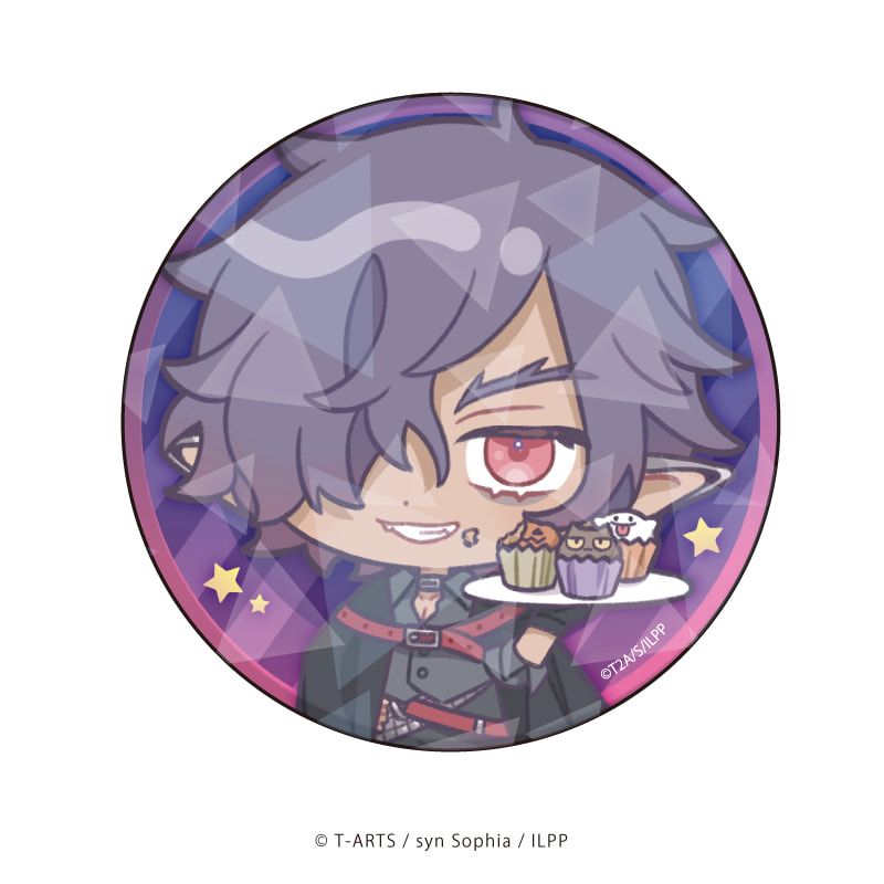 ホログラム缶バッジ(65mm)「アイドルランドプリパラ」03/ハロウィンカフェver. ブラインド(9種)(ミニキャライラスト)