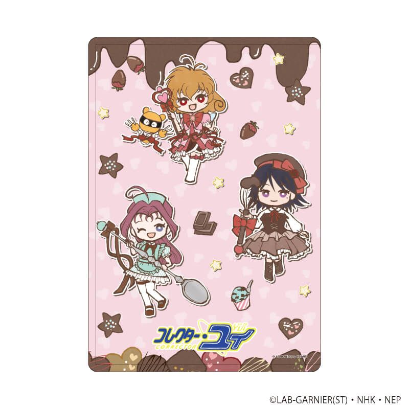 キャラクリアケース「コレクター・ユイ」03/集合デザインB(レトロアートイラスト)