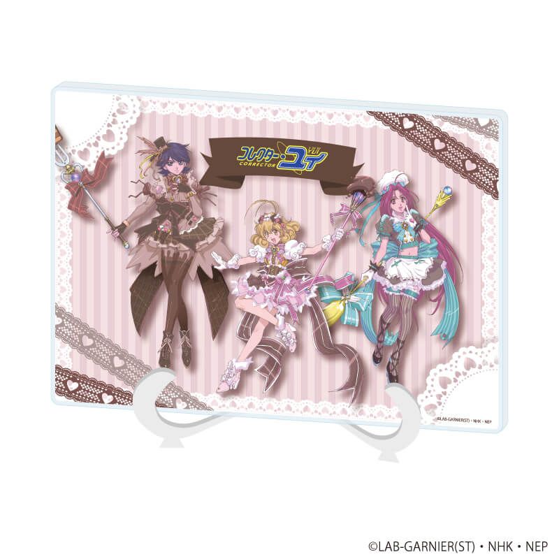 アクリルアートボード(A5サイズ)「コレクター・ユイ」01/集合デザイン(描き下ろしイラスト)