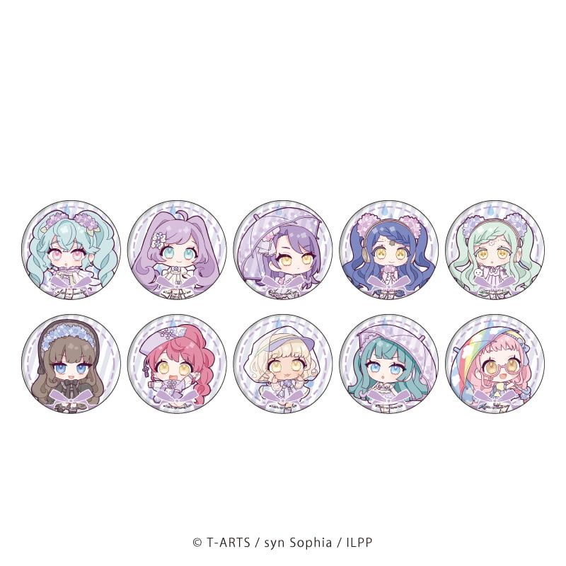 缶バッジ「アイドルランドプリパラ」04/ブラインド(10種)(ミニキャライラスト)