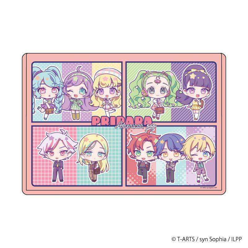 キャラクリアケース「アイドルランドプリパラ」04/コマ割りデザイン アメリカンポップver. (ミニキャライラスト)