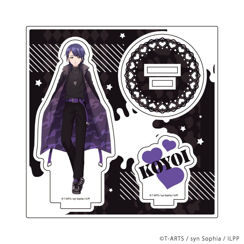アクリルフィギュアプレート「アイドルランドプリパラ」04/コヨイ ヤミプリver.(描き下ろしイラスト)