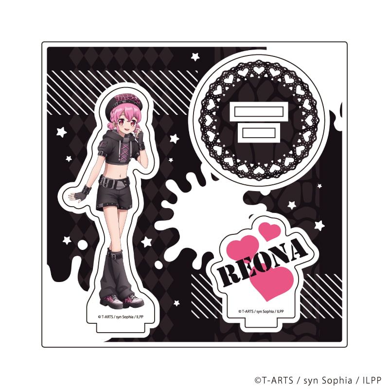 アクリルフィギュアプレート「アイドルランドプリパラ」01/レオナ ヤミプリver.(描き下ろしイラスト)