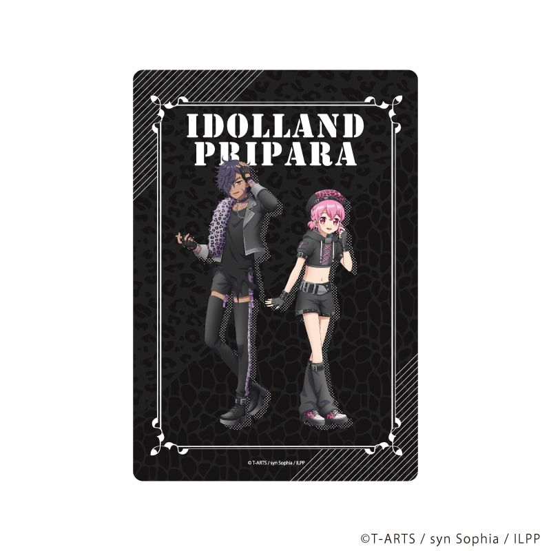キャラクリアケース「アイドルランドプリパラ」03/レオナ&マリオ ヤミプリver.(描き下ろしイラスト)