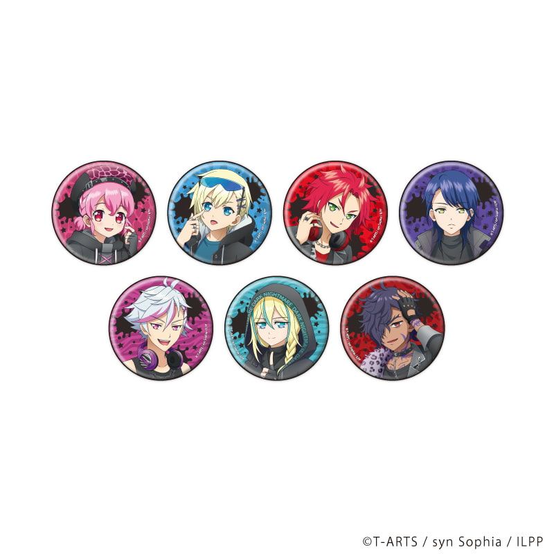 缶バッジ「アイドルランドプリパラ」03/ヤミプリver. ブラインド(7種)(描き下ろしイラスト)