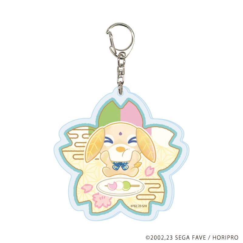 アクリルキーホルダー「お茶犬」01/コンプリートセット(全11種)(レトロアートイラスト)