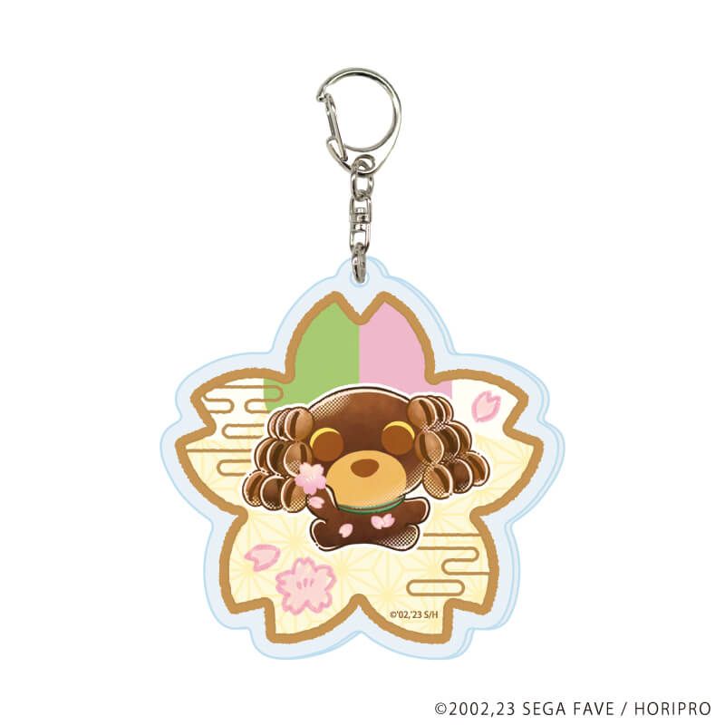 アクリルキーホルダー「お茶犬」01/コンプリートセット(全11種)(レトロアートイラスト)