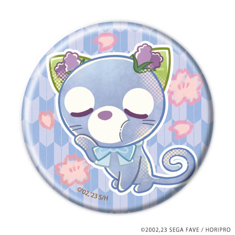 缶バッジ「お茶犬」01/コンプリートセット(全11種)(レトロアートイラスト)