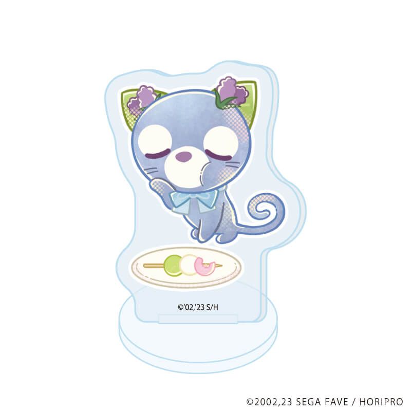 アクリルぷちスタンド「お茶犬」01/ブラインド(11種)(レトロアートイラスト)