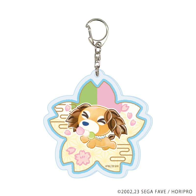 アクリルキーホルダー「お茶犬」01/ブラインド(11種)(レトロアートイラスト)