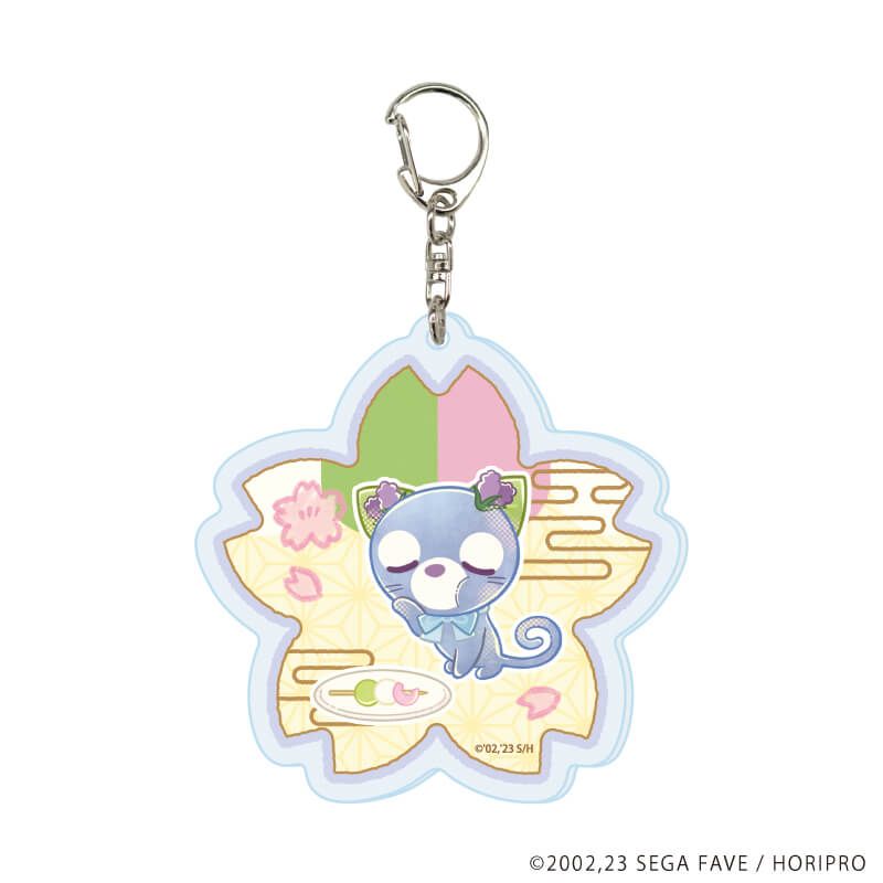 アクリルキーホルダー「お茶犬」01/ブラインド(11種)(レトロアートイラスト)