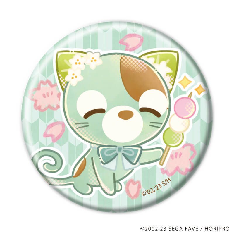 缶バッジ「お茶犬」01/ブラインド(11種)(レトロアートイラスト)