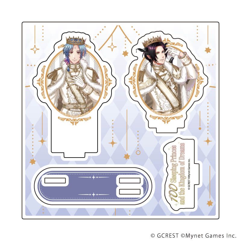 アクリルスタンドプレート「夢王国と眠れる100人の王子様」65/サラサ&スペルヴィア(公式イラスト)