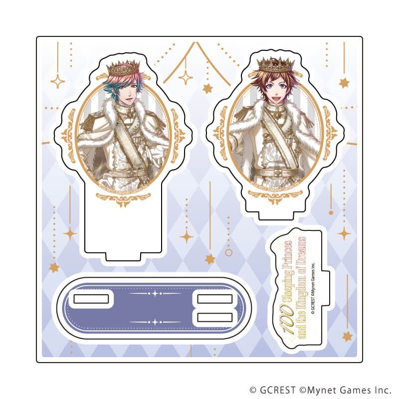 アクリルスタンドプレート「夢王国と眠れる100人の王子様」60/クラウン&クレト(公式イラスト)