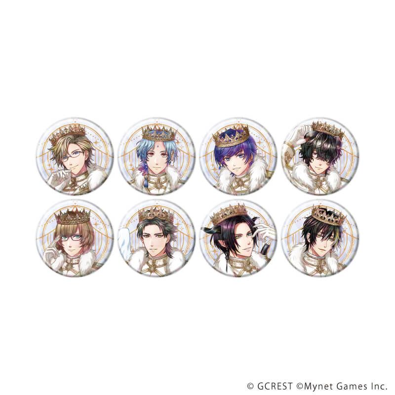 ホログラム缶バッジ(57mm)「夢王国と眠れる100人の王子様」21/コンプリートセット(全8種)(公式イラスト)