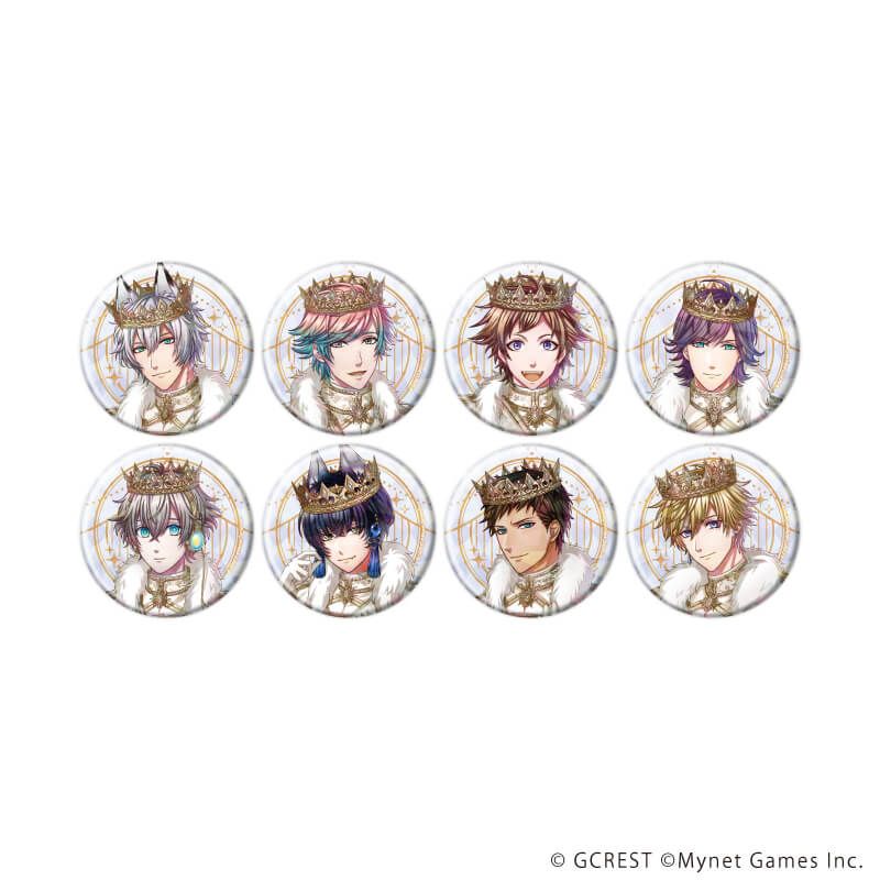 ホログラム缶バッジ(57mm)「夢王国と眠れる100人の王子様」20/コンプリートセット(全8種)(公式イラスト)