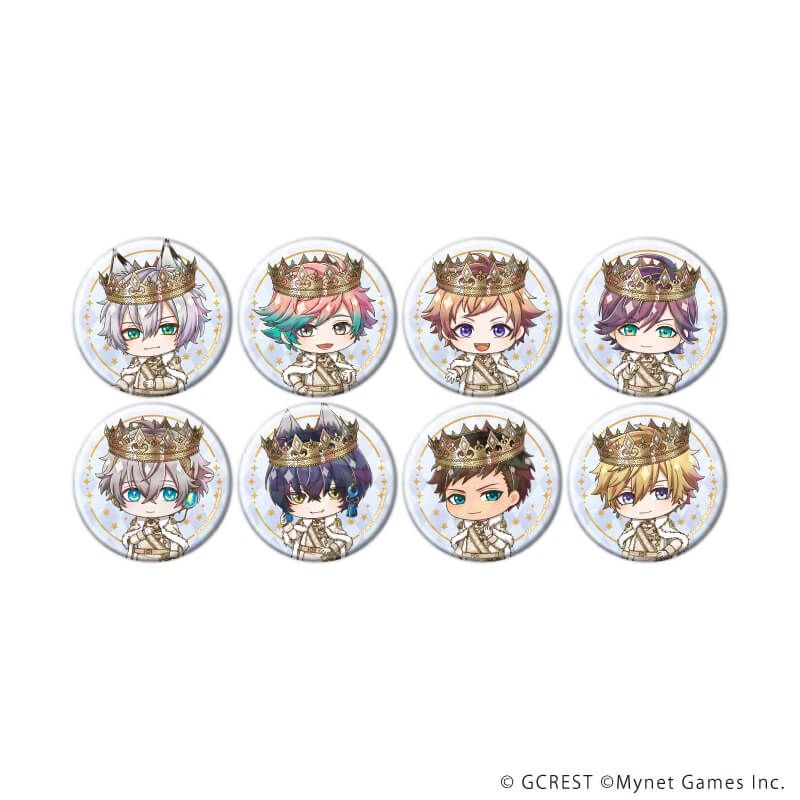 ホログラム缶バッジ(57mm)「夢王国と眠れる100人の王子様」22/ブラインド(8種)(ミニキャライラスト)